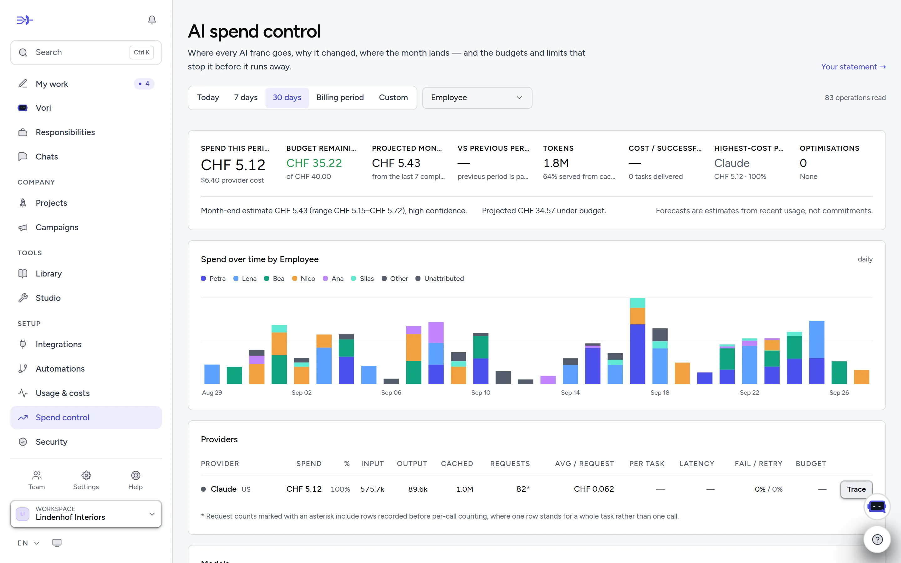 Spend control: where the AI spend goes